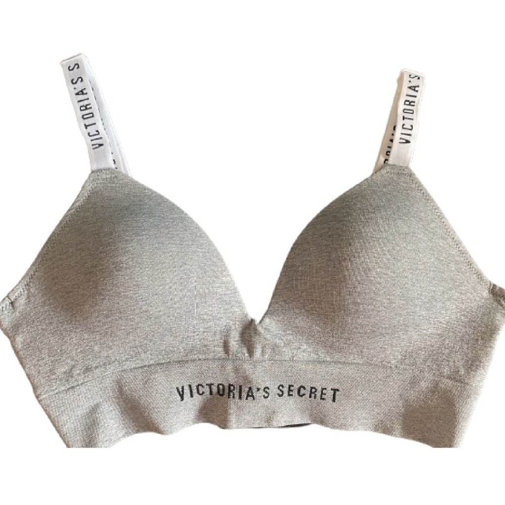 Victoria's Secret Pink Wear Everywhere Wireless Logo Bra $49 Small